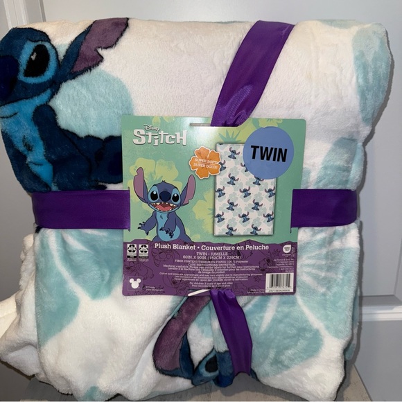 Disney Other - Stitch Twin Size Plush Blanket